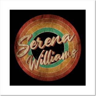 Serena Williams Vintage Circle Art Posters and Art